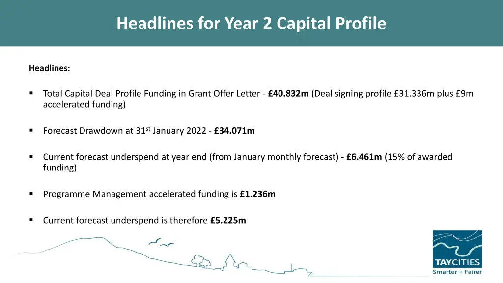 headlines for year 2 capital profile