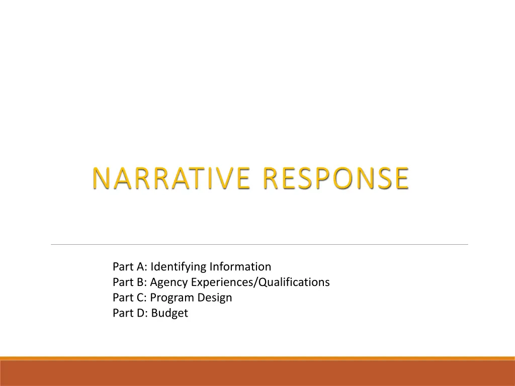 narrative response