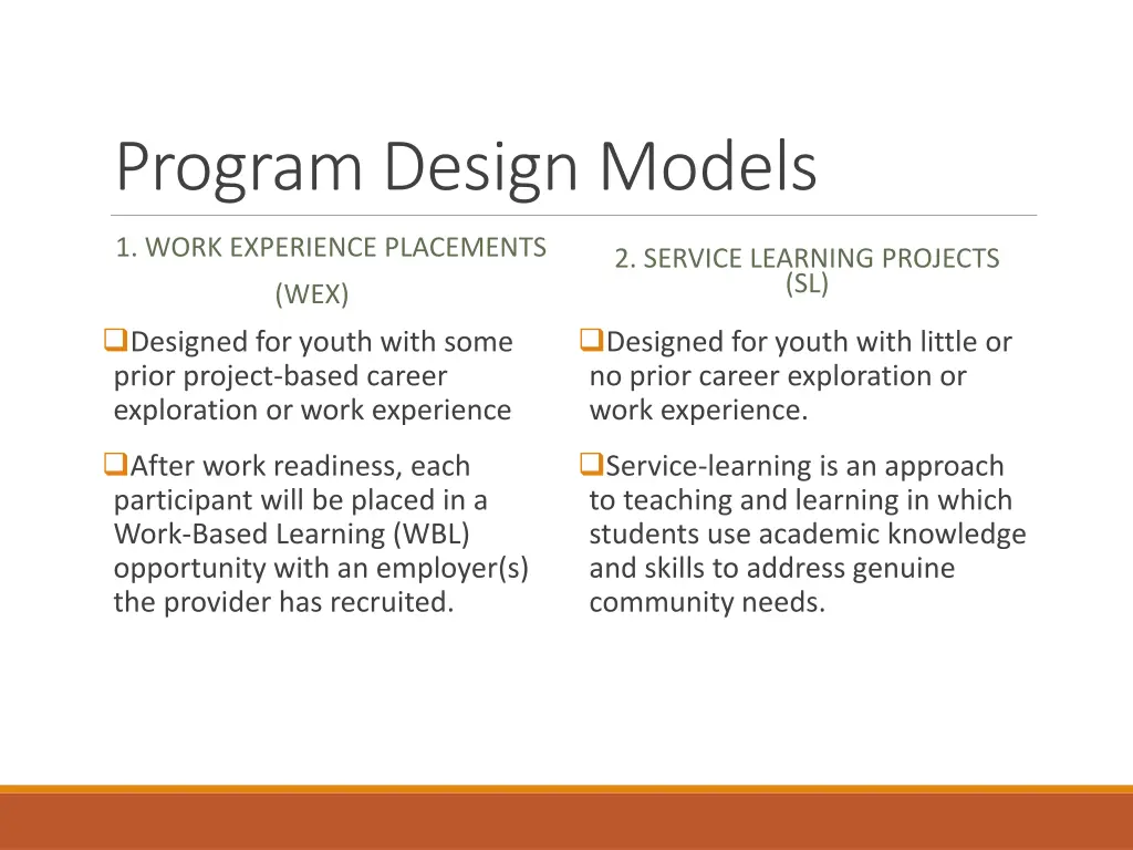 program design models