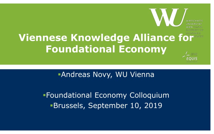 viennese knowledge alliance for foundational