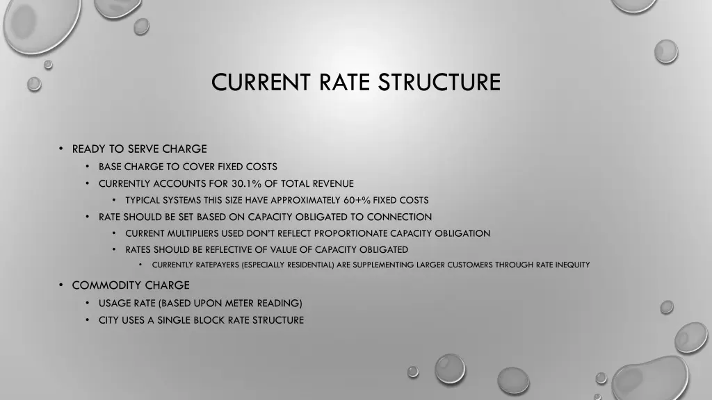 current rate structure