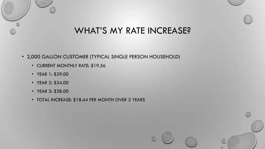 what s my rate increase