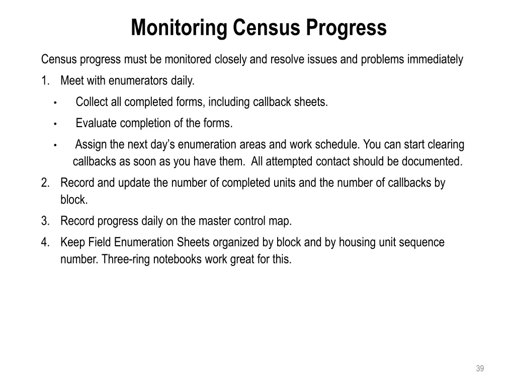 monitoring census progress 1