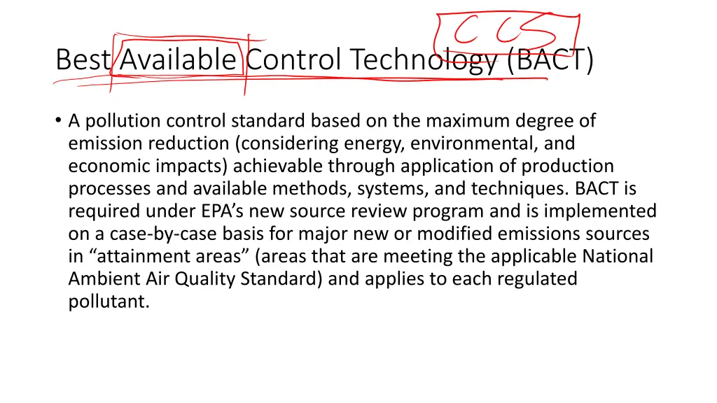 best available control technology bact