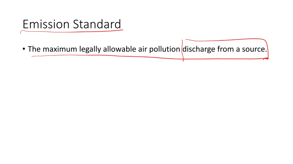 emission standard