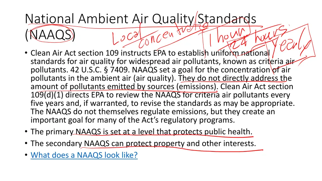 national ambient air quality standards naaqs