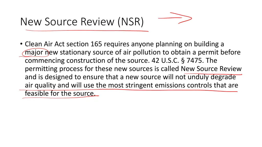 new source review nsr