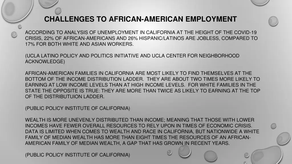 challenges to african american employment