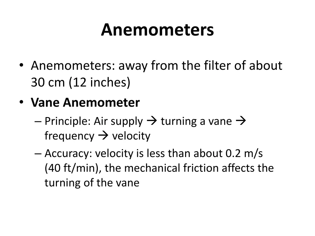 anemometers