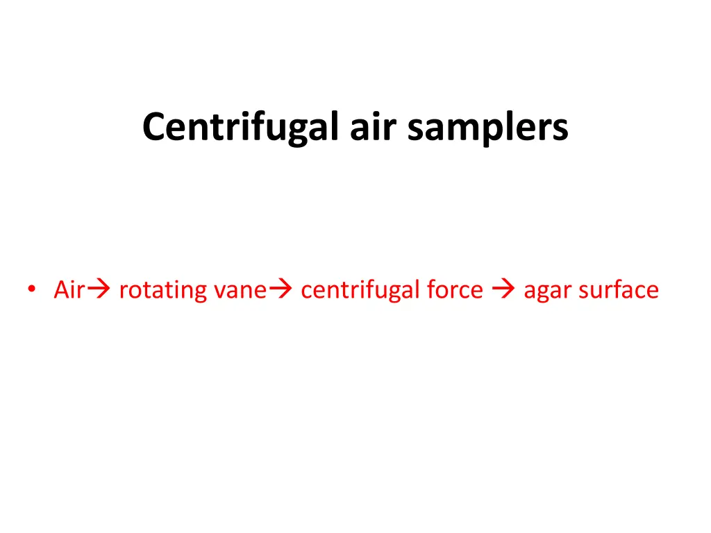 centrifugal air samplers