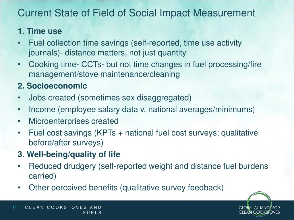 current state of field of social impact