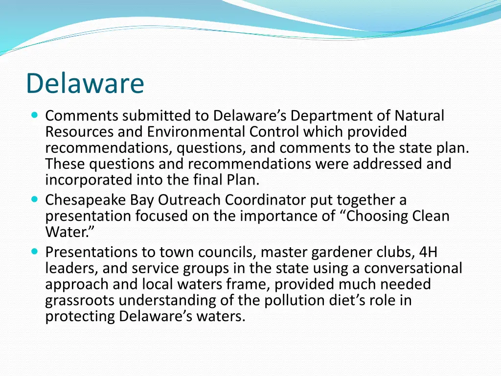 delaware comments submitted to delaware