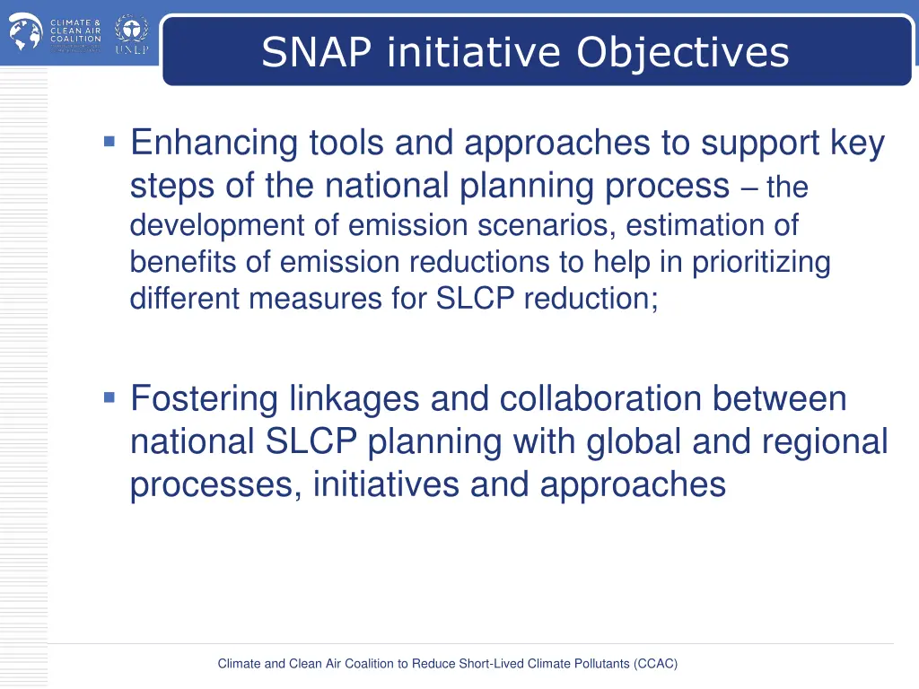 snap initiative objectives 1