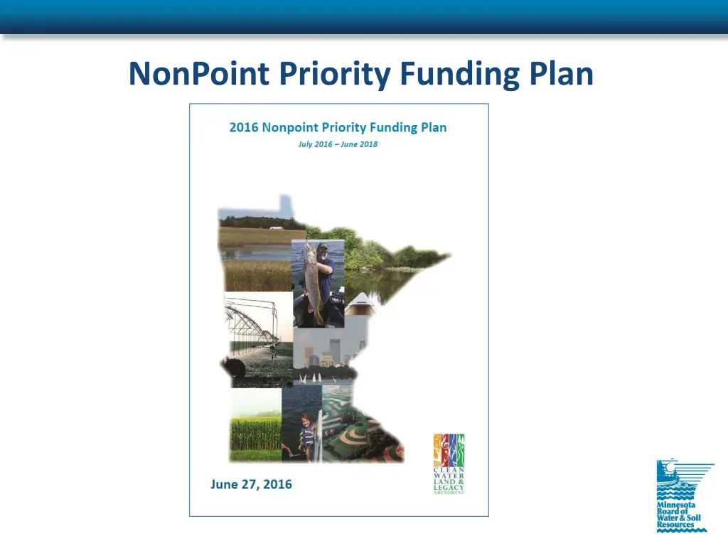 nonpoint priority funding plan