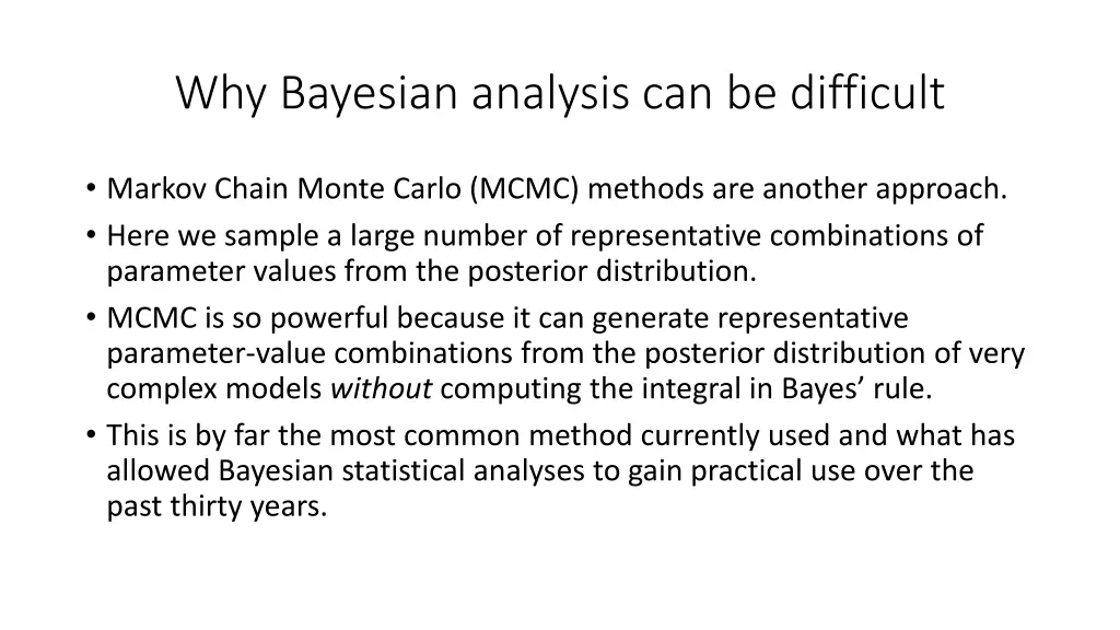 why bayesian analysis can be difficult 1