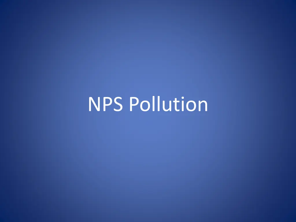 nps pollution