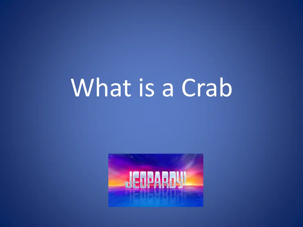 what is a crab