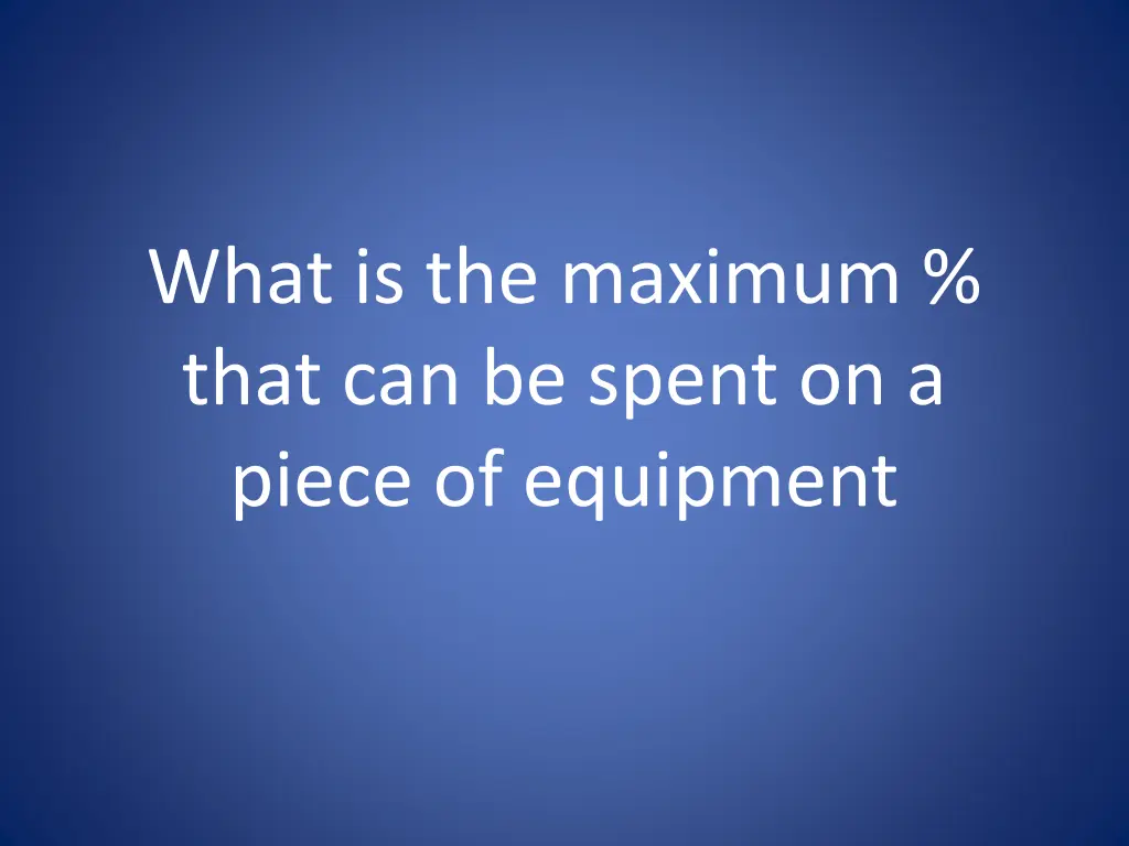 what is the maximum that can be spent on a piece