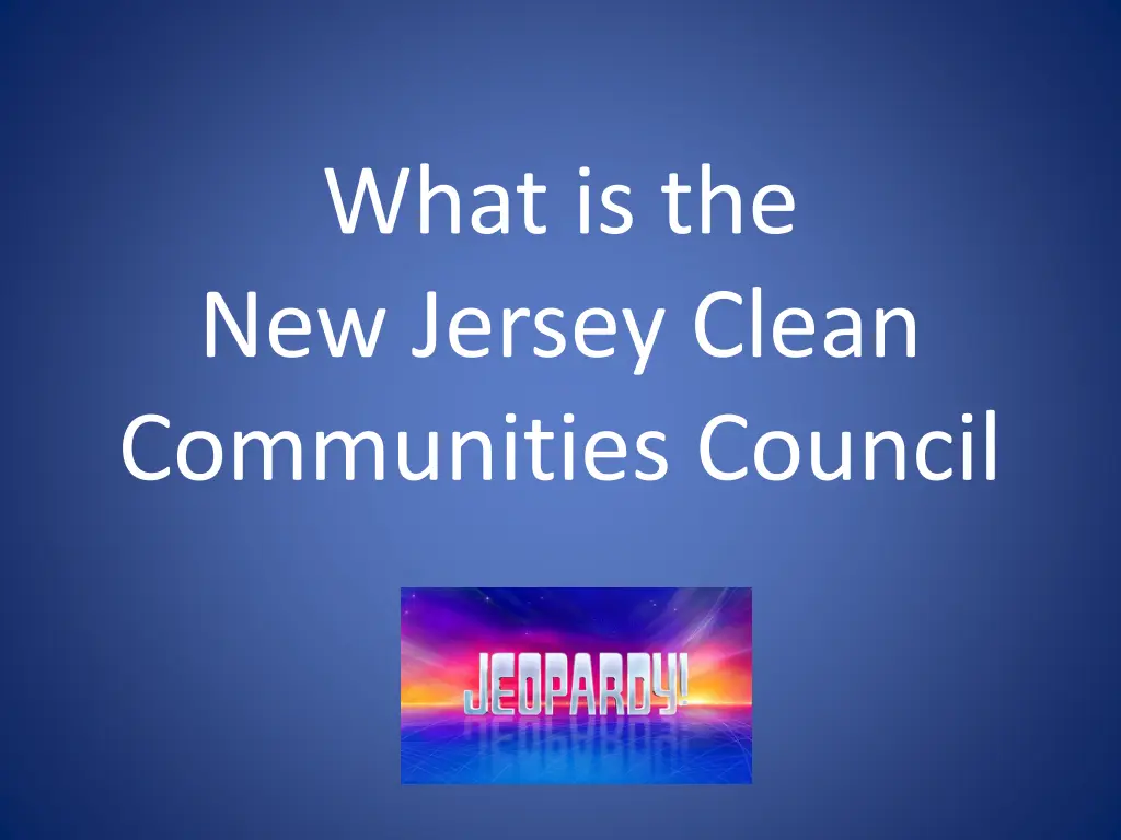 what is the new jersey clean communities council