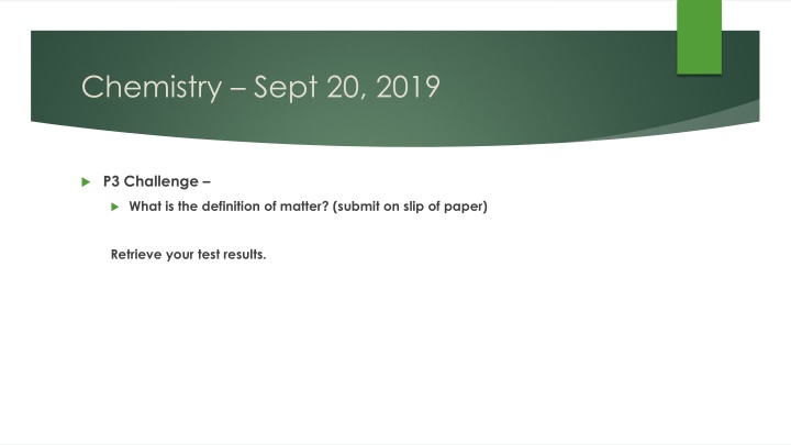 chemistry sept 20 2019