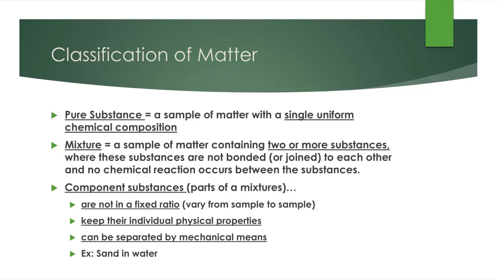 classification of matter 1