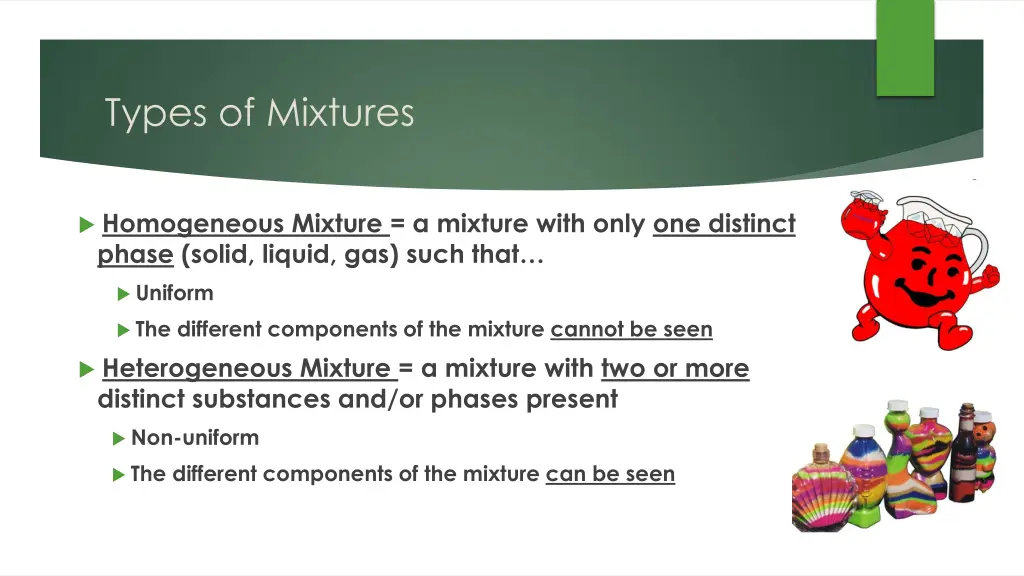 types of mixtures