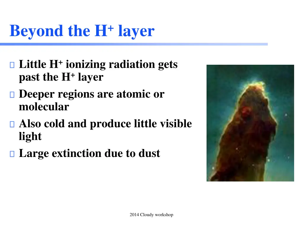 beyond the h layer