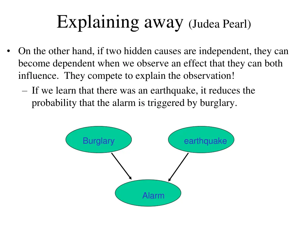 explaining away judea pearl