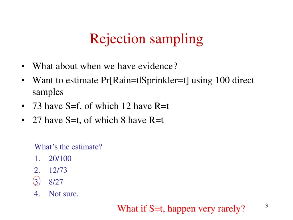 rejection sampling