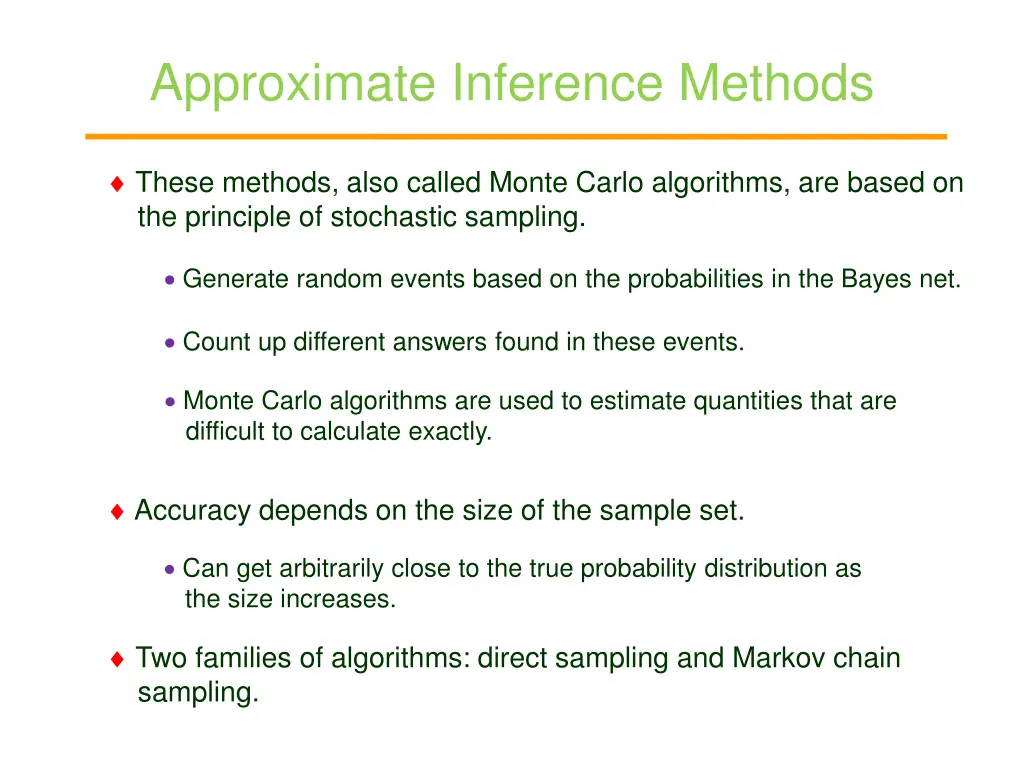 approximate inference methods