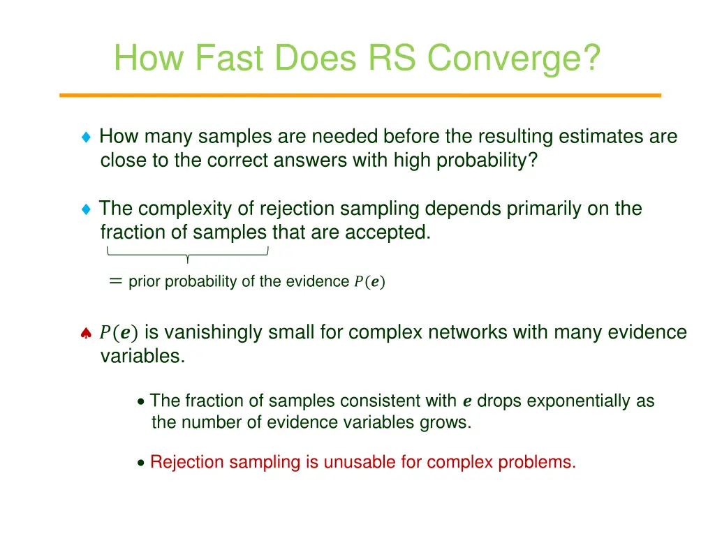 how fast does rs converge