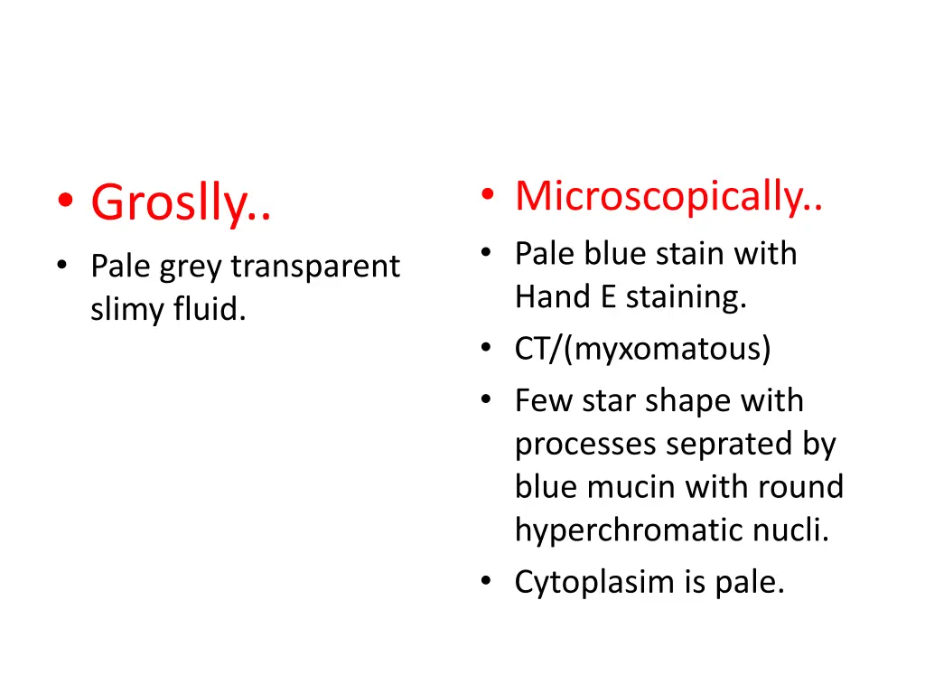 microscopically pale blue stain with hand