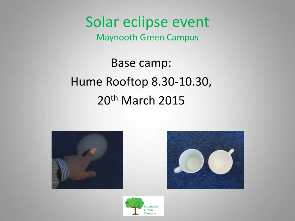 solar eclipse event maynooth green campus