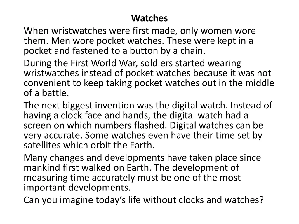 watches