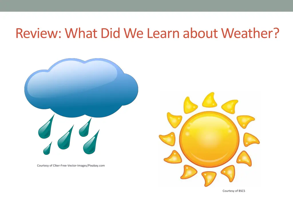 review what did we learn about weather