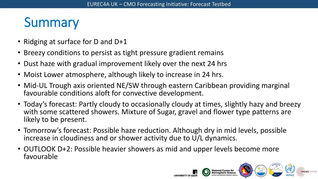 eurec4a uk cmo forecasting initiative forecast 9