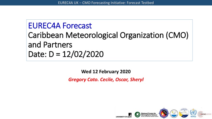 eurec4a uk cmo forecasting initiative forecast