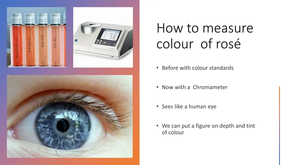 how to measure colour of ros