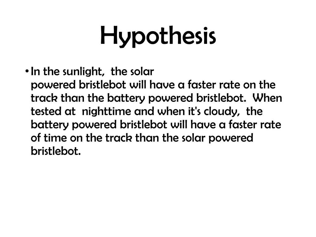 hypothesis