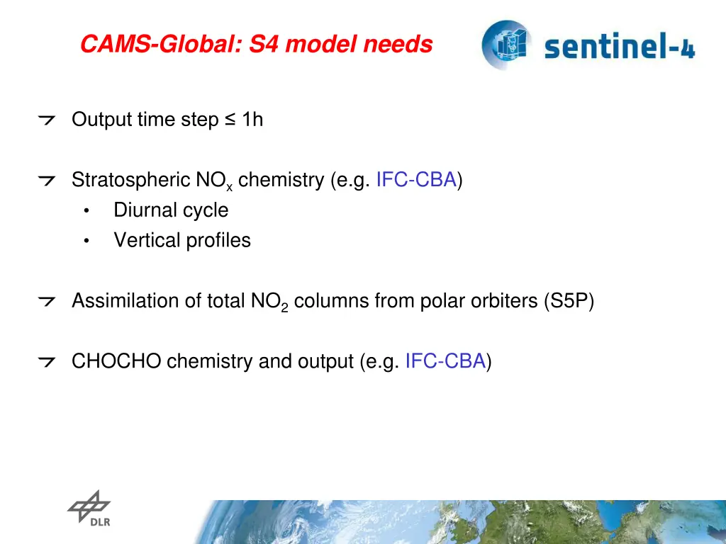 cams global s4 model needs