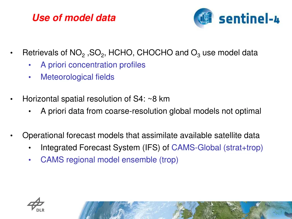 use of model data