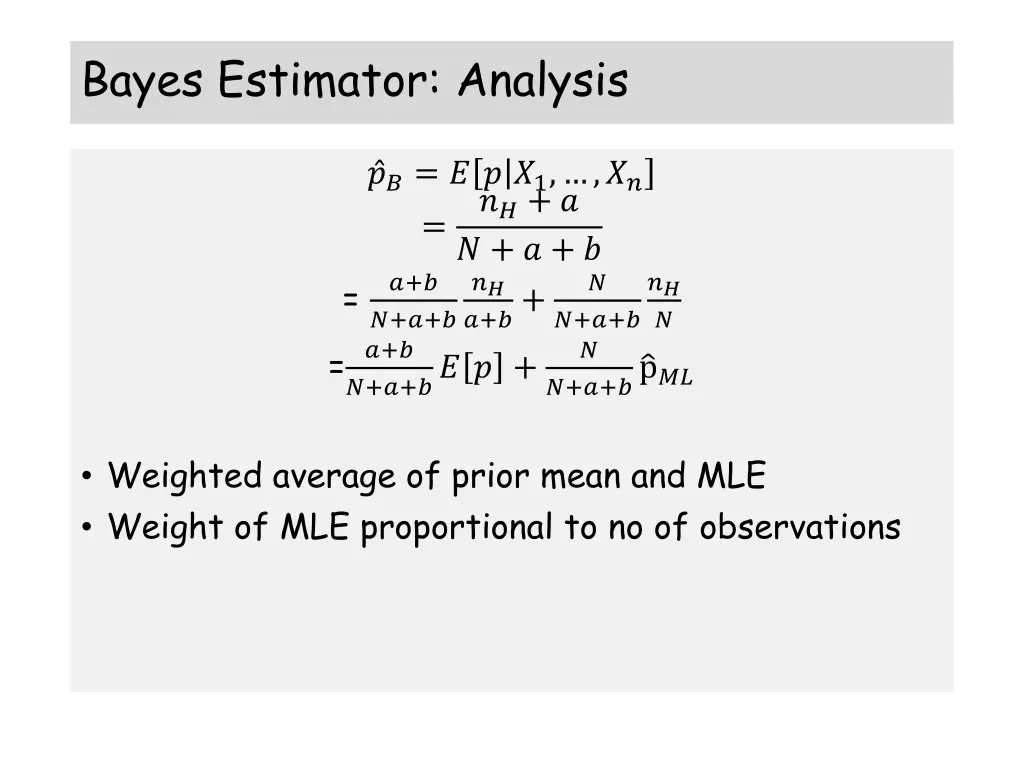 bayes estimator analysis