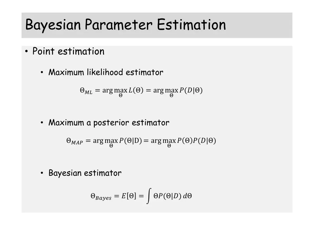 bayesian parameter estimation 1