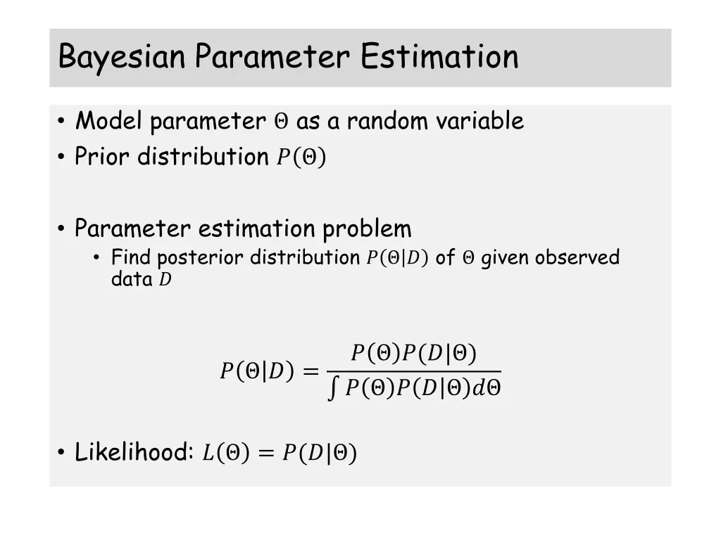 bayesian parameter estimation