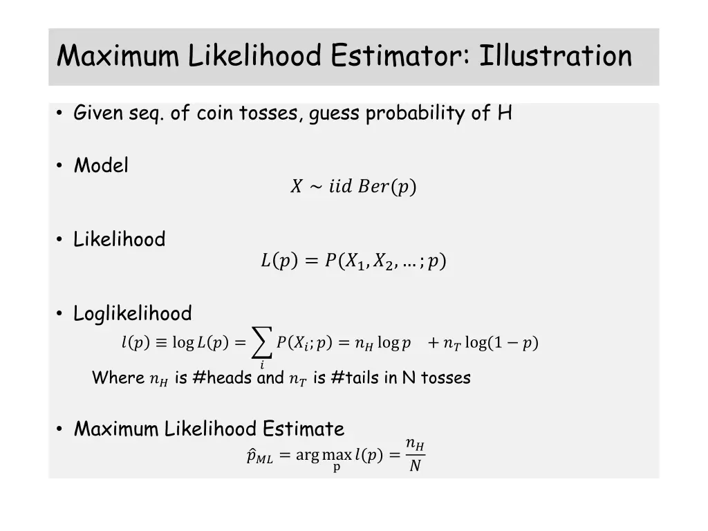 maximum likelihood estimator illustration