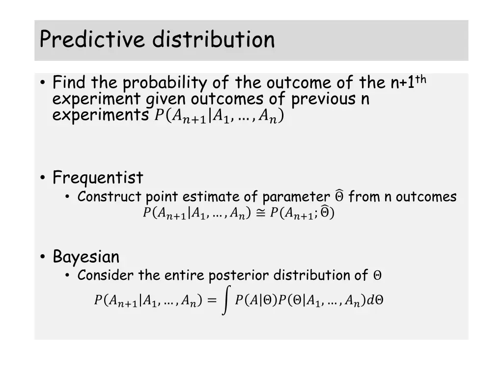 predictive distribution