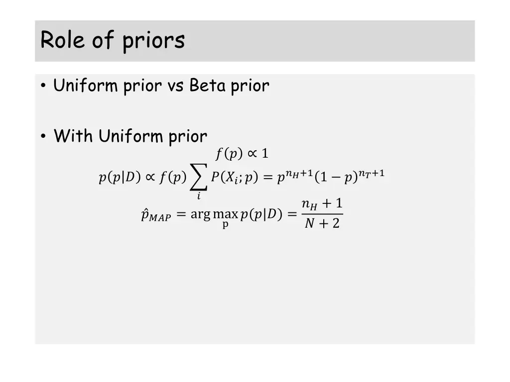 role of priors