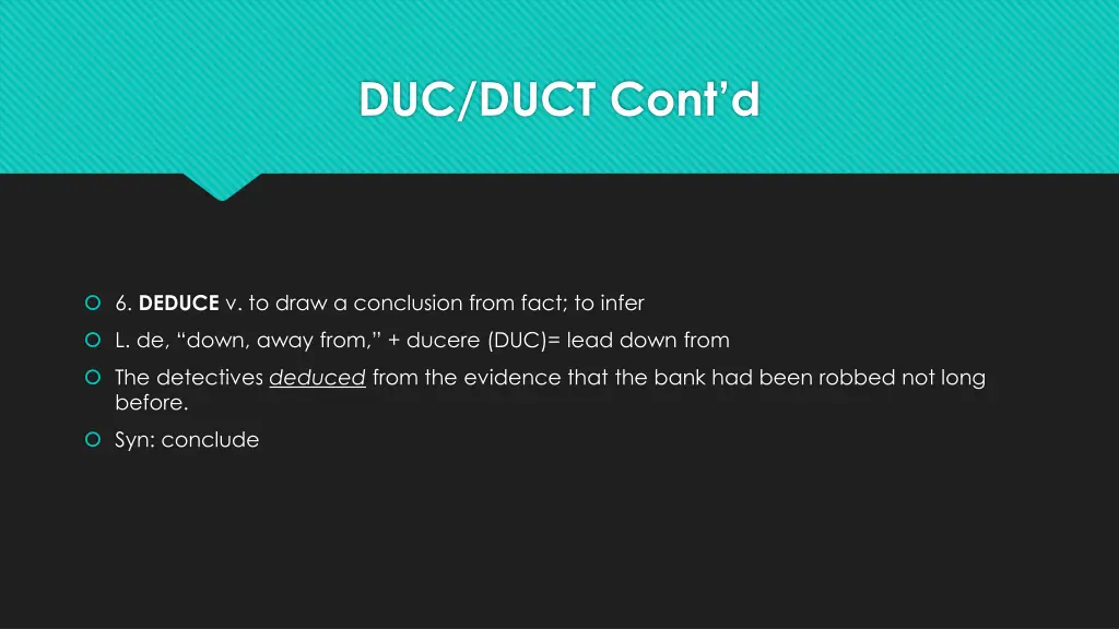 duc duct cont d