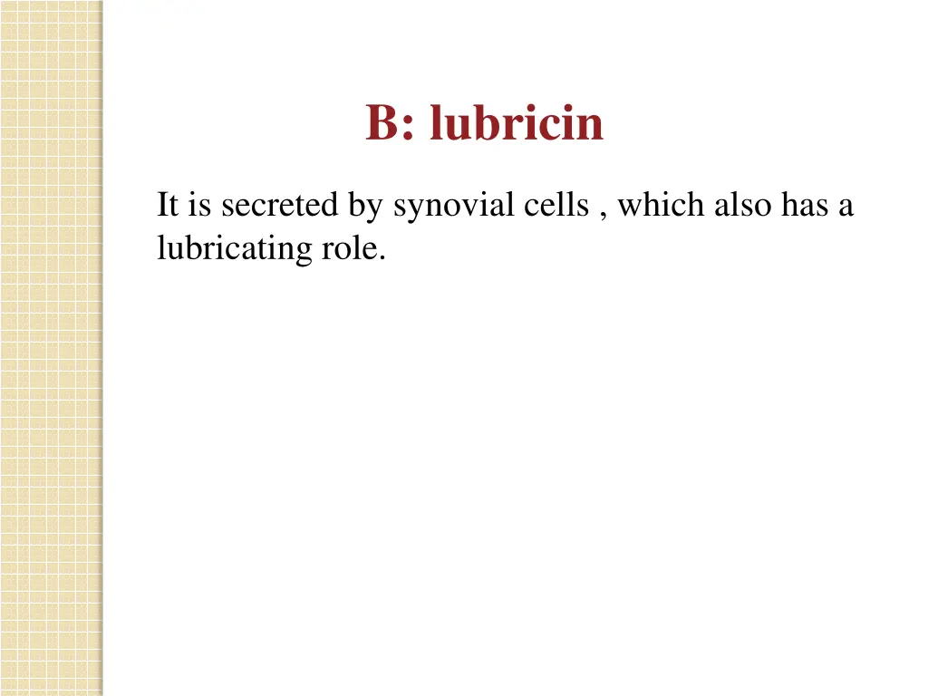 b lubricin