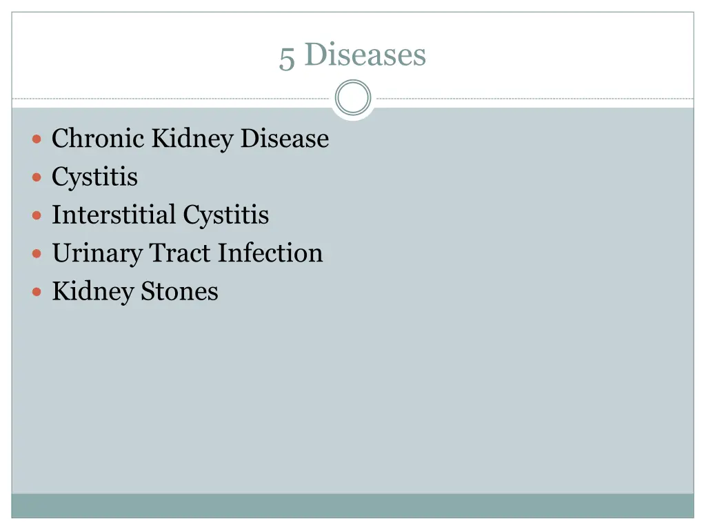 5 diseases